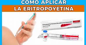 ERITROPOYETINA como se aplica 💉 Como Inyectar Eritropoyetina 🧐 Junica IRC