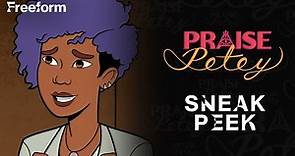 Praise Petey Season 1, Episode 5 | Sneak Peek: Petey and Eliza Discuss Cult Traditions | Freeform