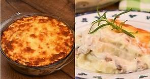 Mushroom and potato casserole: a delicious dish ready in no-time!
