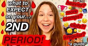 what to expect on your SECOND PERIOD?! // a guide to the period AFTER your first one :)