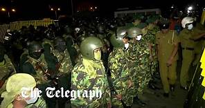 Sri Lanka crisis: Security forces violently clear protest camp and arrest dozens