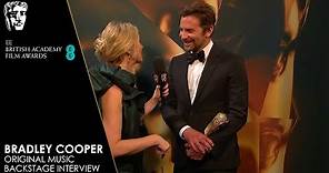 Bradley Cooper Reacts to Winning Original Music for A Star Is Born | EE BAFTA Film Awards 2019