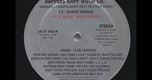 Tribute To Los Angeles Record Labels Volume 1 - Rappers Rapp Disco Co.