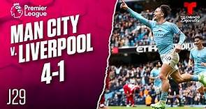 Highlights & Goals | Man. City v. Liverpool 4-1 | Premier League | Telemundo Deportes