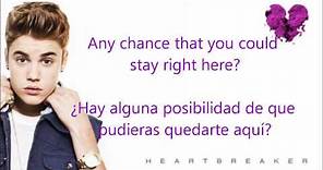 Justin Bieber- Heartbreaker Oficial letra (Español- Inglés)