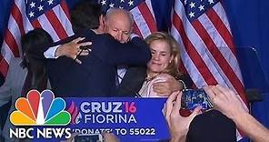Ted Cruz Accidentally Elbows Wife After Dropping Out | NBC News