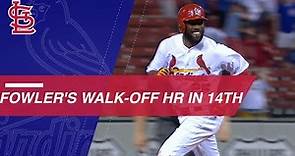 Dexter Fowler clubs a walk-off homer in the 14th