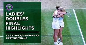 Mertens / Zhang vs. Krejcikova / Siniakova: Ladies' Double Final Highlights | Wimbledon 2022
