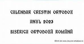 Calendar ortodox 2023