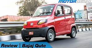 Bajaj Qute Review - India's First Quadricycle | MotorBeam