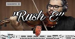 Como tocar "Rush E " - Violin - Partitura - tutorial