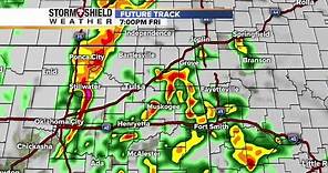 Future track radar shows timeline of severe weather, storms to hit Tulsa, northeast Oklahoma