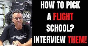 How to pick a Helicopter Flight School