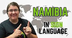 How to sign Namibia in Namibian Sign Language | Namibië 🇳🇦