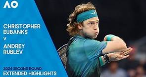 Christopher Eubanks v Andrey Rublev Extended Highlights | Australian Open 2024 Second Round