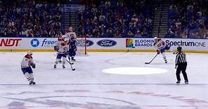 Jonathan Kovacevic Gets Empty Net Goal After Lightning Players Thought Refs Blew Whistle