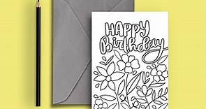 5 Free Printable Birthday Card Designs - Smiling Colors