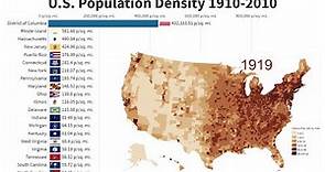 U.S. Population Density 1910-2010