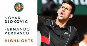Novak Djokovic vs Fernando Verdasco - Round 4 Highlights I Roland-Garros 2018