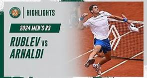 Rublev vs Arnaldi Round 3 Highlights | Roland-Garros 2024