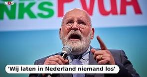 Frans Timmermans (GroenLinks-PvdA) reageert op de exitpoll