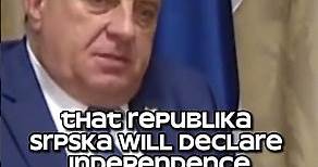 Separatist Bosnian Serb leader Milorad Dodik vows to tear his country apart despite US warnings