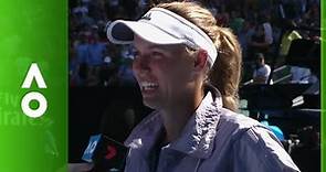 Caroline Wozniacki on court interview (SF) | Australian Open 2018