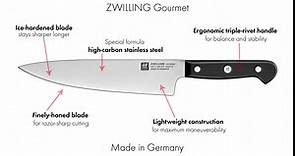 HENCKELS ZWILLING J.A. Henckels Zwilling gourmet 14-pc knife block set, 3.15 Pound, Black/Stainless Steel