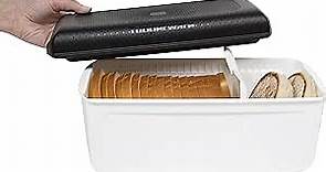 Tupperware Bread Saver- Storage Container & Bread Box for Bread, Pastries, Bagels & More, CondensControl- Moisture Control Technology, Keeps Bread Fresher Longer- 12.63" x 6.5" x 6"