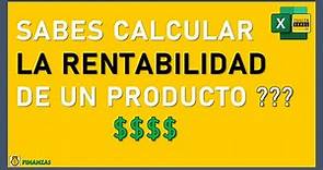 Cómo CALCULAR FÁCILMENTE RENTABILIDAD en Excel