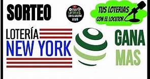 Lotería de NEW YORK en la tarde y GANA MAS en VIVO resultados de hoy sabado 12 de agosto del 2023