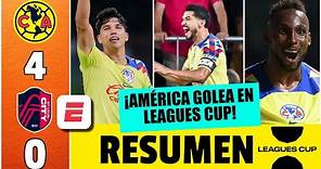 AMÉRICA GOLEÓ por 4-0 al St Louis City en debut Leagues Cup. Aseguran clasificación | Leagues Cup