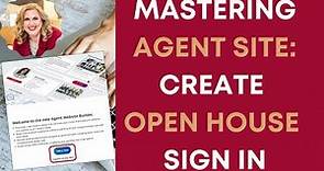 Creating a Digital Open House Sign-In Sheet on KW Agent Site - Easy Tutorial