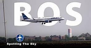 Boston Logan International Airport | BOS | Plane spotting | Boeing Airbus | Landings & take offs