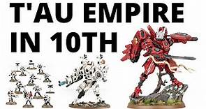 T'au Empire in Warhammer 40K 10th Edition - Full Index Rules, Tau Datasheets and Launch Detachment