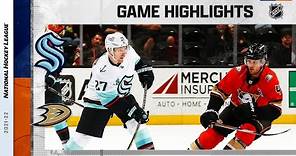 Kraken @ Ducks 2/11/22 | NHL Highlights