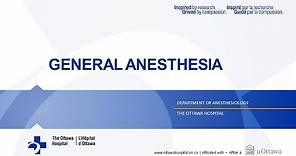 6. General Anesthesia