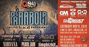 Q 94.5 the Rock Station presents... Parabola - A Live Tool Experience