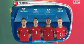 EURO 2016 final: Portugal line-up v France