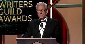 James Woods presents the 2017 Writers Guild Laurel Award for Screenwriting to Oliver Stone