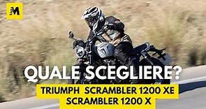 Triumph Scrambler 1200 XE e Scrambler 1200 X TEST: Quale scegliere?