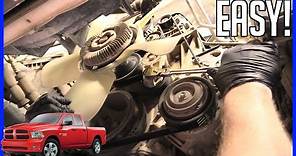How to Replace Serpentine Belt 5.7L V8 RAM 1500 2013-2022 - EASY!