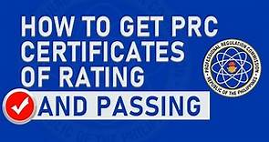 HOW TO GET A PRC CERTIFICATE OF RATING AND PASSING 2023 TUTORIAL (RESCHEDULING AND PAYMENT)