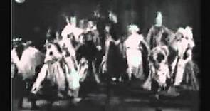 Herbert Beerbohm Tree as Svengali recorded in 1906 with scenes from 1922 film "Trilby"