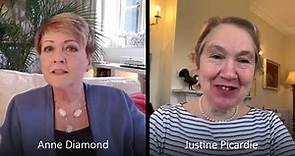 Anne Diamond interviews author Justine Picardie