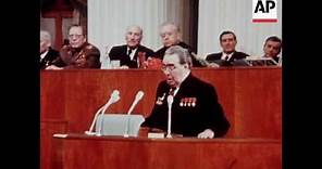 Soviet president Leonid Brezhnev was awarded a Lenin prize for literature in a Kremlin ceremony last