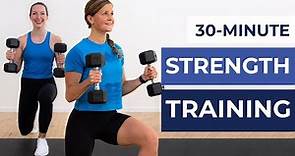 30-Minute Full Body Dumbbell Strength Workout For Women