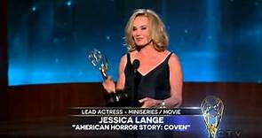 Jessica Lange wins an Emmy for American Horror Story 2014