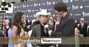 Academy of Country Music Awards - ACM Awards 2011- Justin Moore Interview