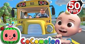 Wheels on the Bus (School Version) + More Nursery Rhymes & Kids Songs - CoComelon